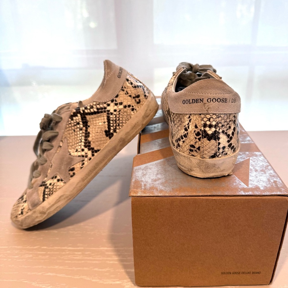 Golden Goose Superstar: Snake Print Size 37 US 7